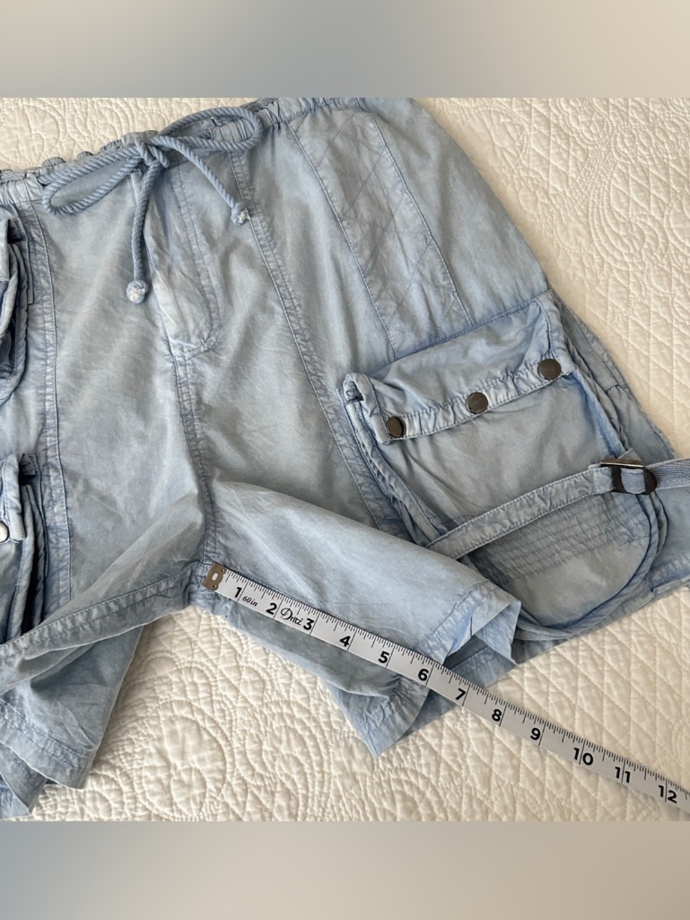 Free People Moon Bay Parachute Shorts Cashmere Blue Size M - Picture 8 of 13